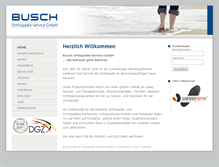 Tablet Screenshot of busch-orthopaedie-service.de